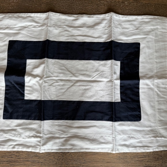 Restoration Hardware Blue Stripe Duvet Cover with Shams and Standard Pillow Case - Picture 3 of 7